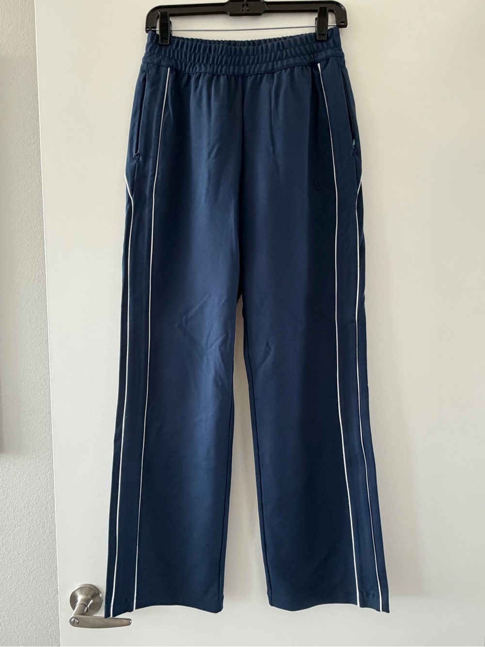 Women’s Wilson Navy Track Pants with White Piping